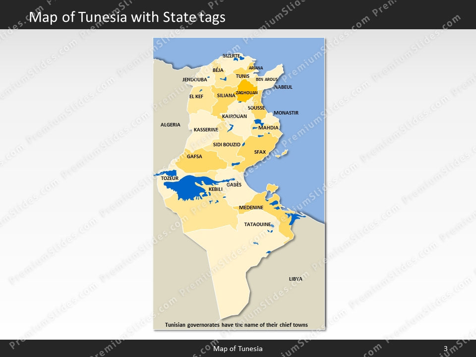 powerpoint map tunesia
