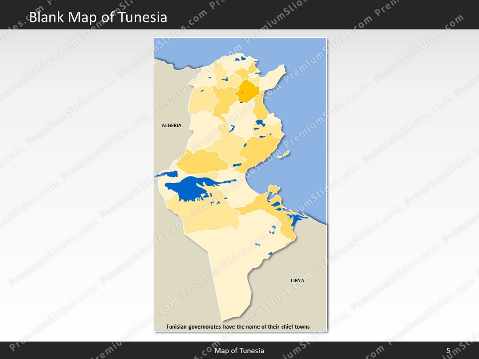 powerpoint map tunesia