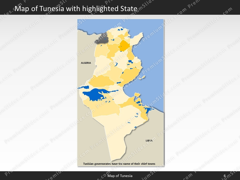 powerpoint map tunesia