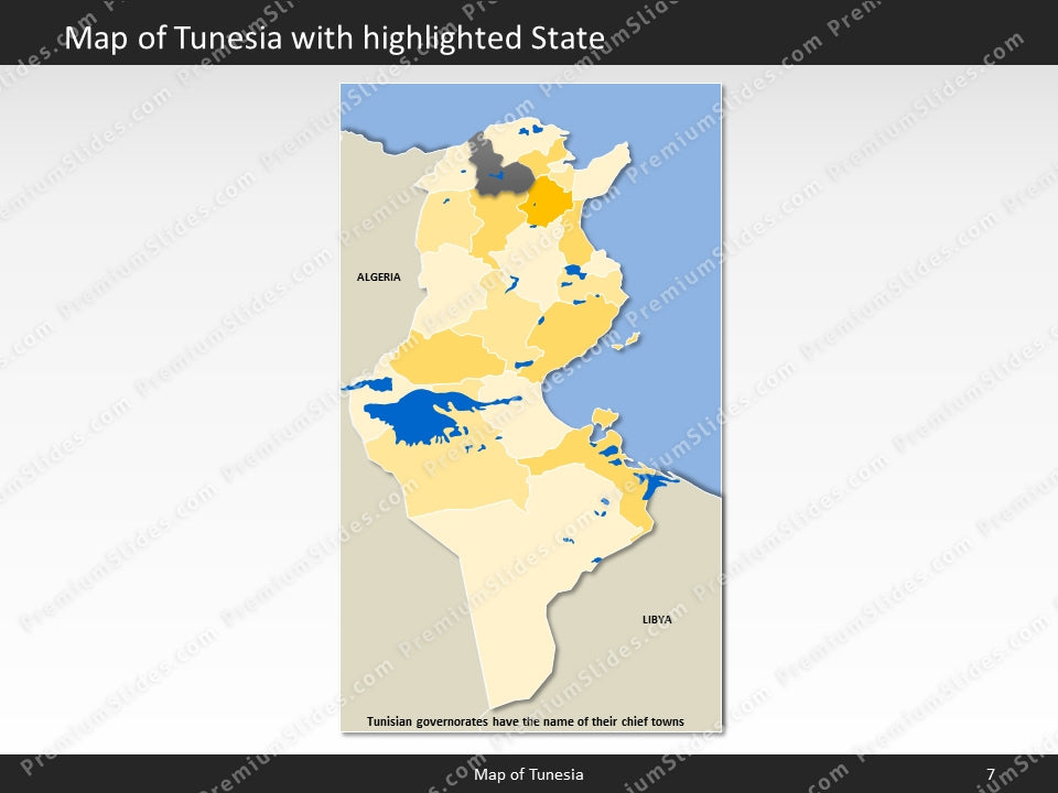 powerpoint map tunesia