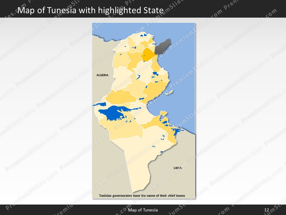 powerpoint map tunesia