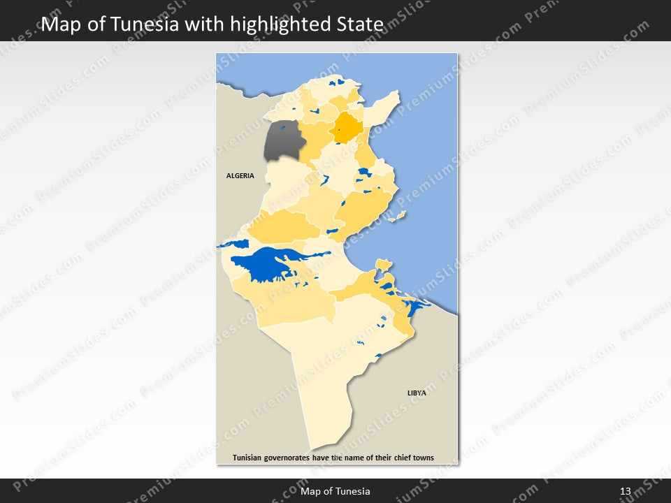 powerpoint map tunesia