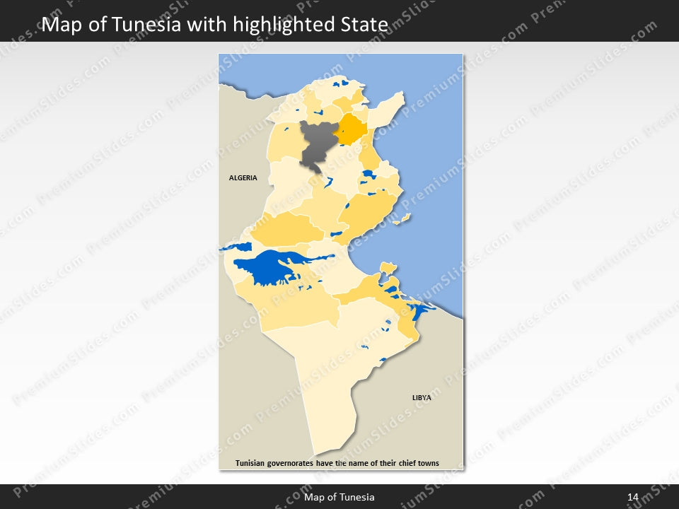 powerpoint map tunesia