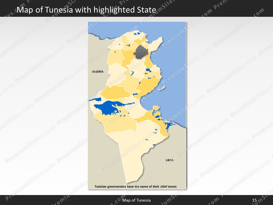 powerpoint map tunesia