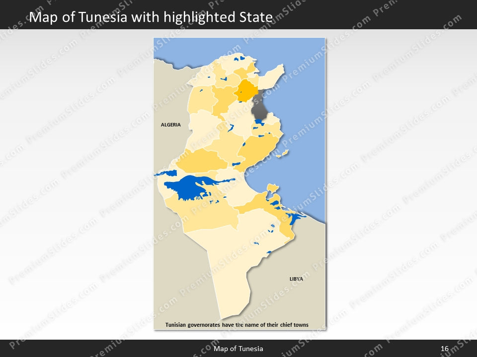 powerpoint map tunesia