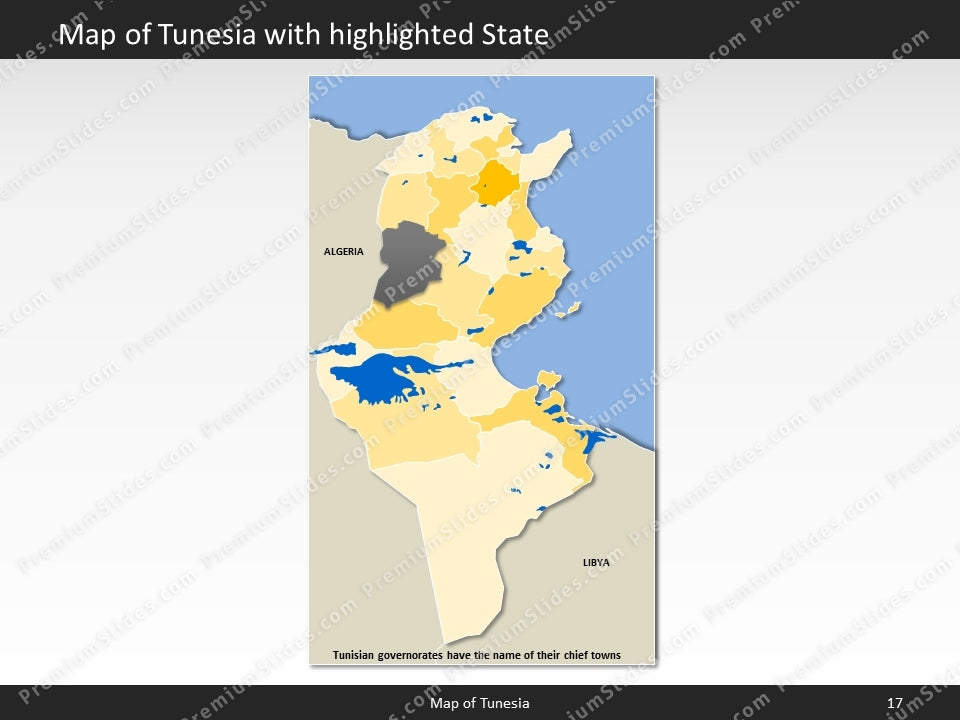 powerpoint map tunesia