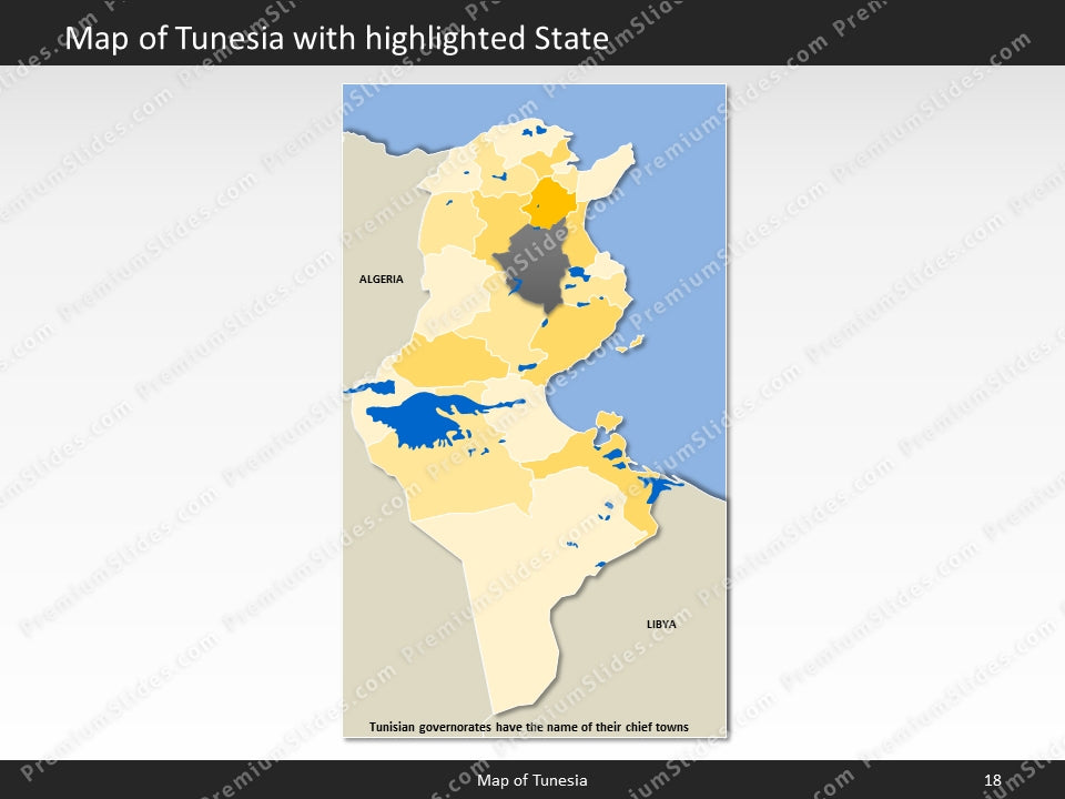 powerpoint map tunesia