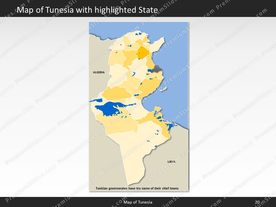 powerpoint map tunesia