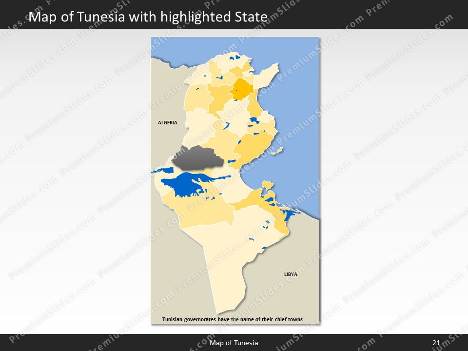 powerpoint map tunesia