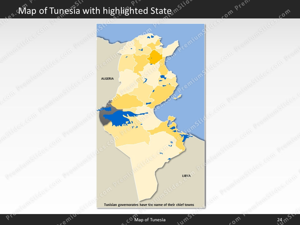 powerpoint map tunesia