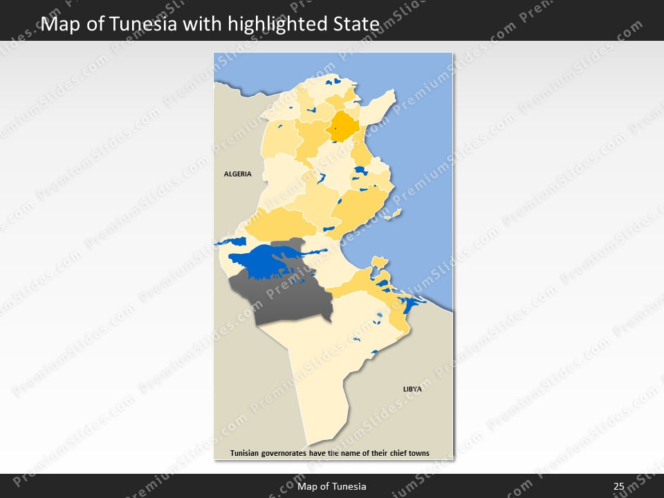 powerpoint map tunesia