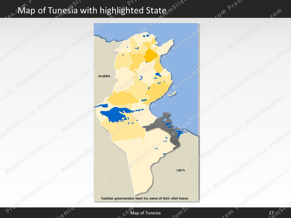 powerpoint map tunesia