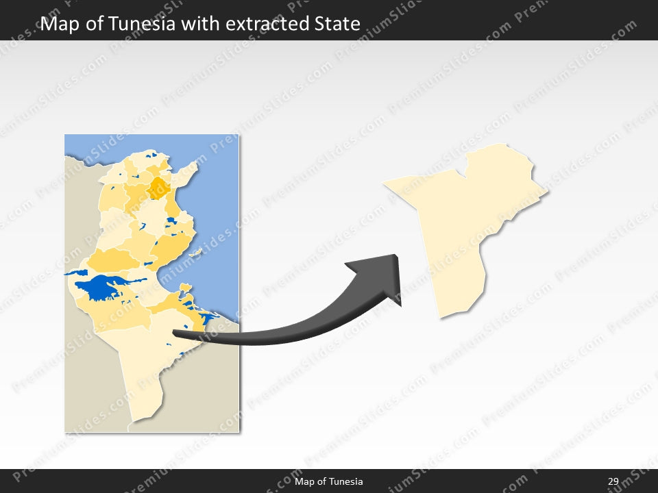 powerpoint map tunesia