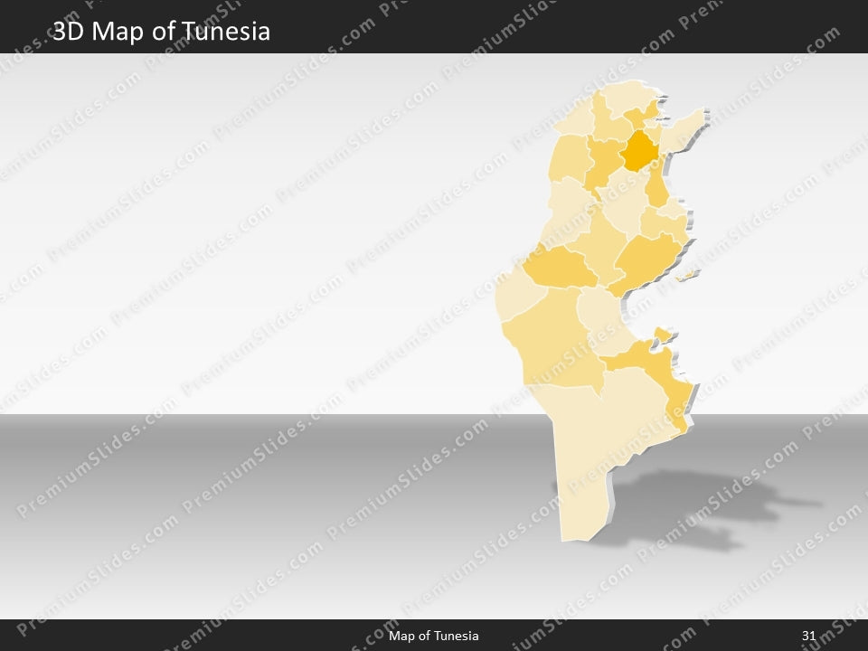 powerpoint map tunesia