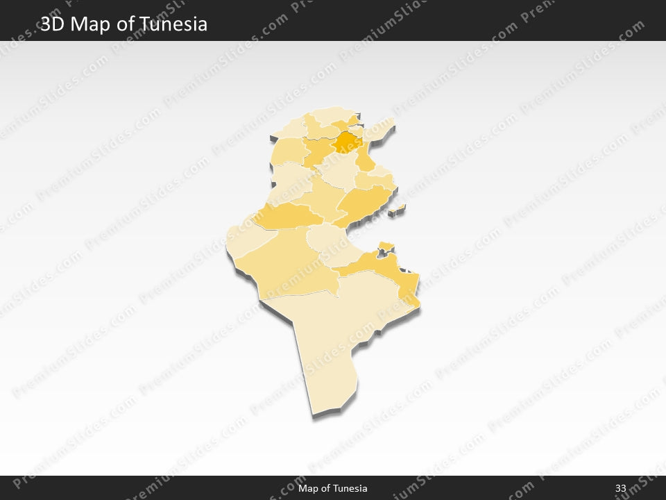 powerpoint map tunesia