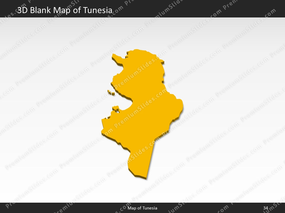 powerpoint map tunesia