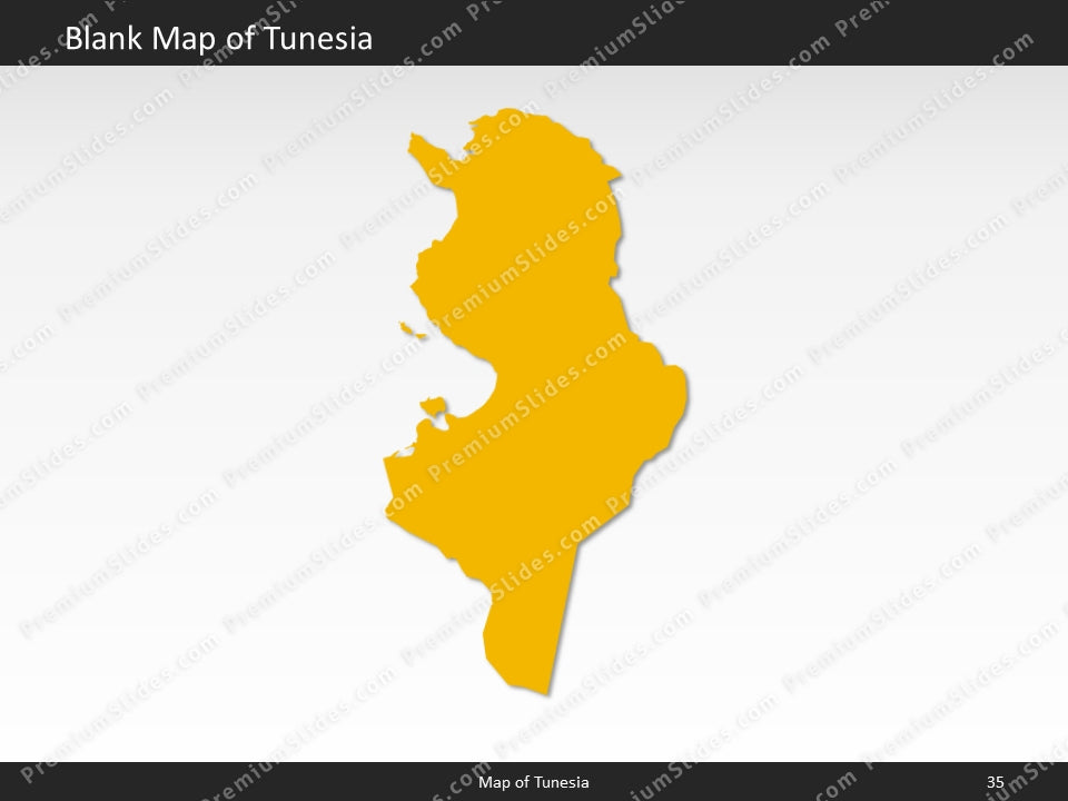 powerpoint map tunesia