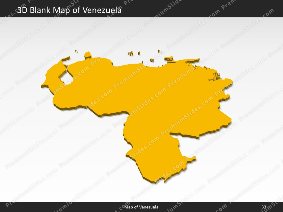 Venezuela Map - Editable Map of Venezuela - Template for PowerPoint