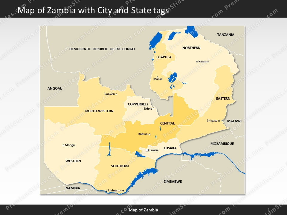 powerpoint map zambia