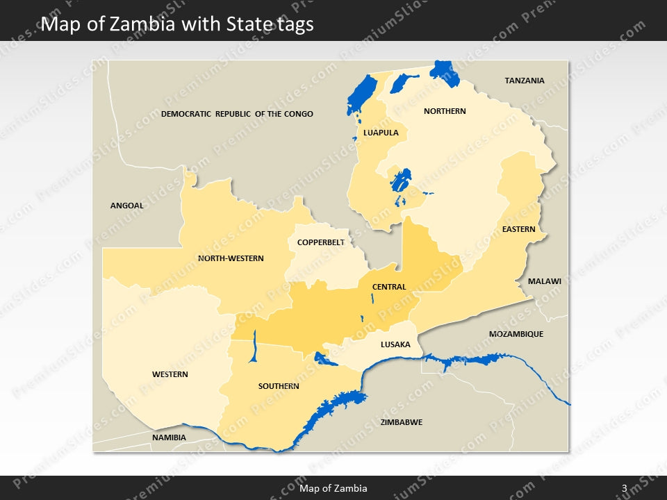 powerpoint map zambia