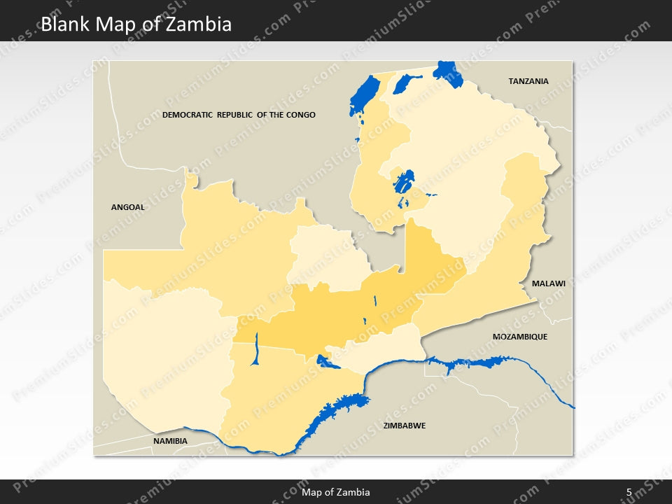 powerpoint map zambia