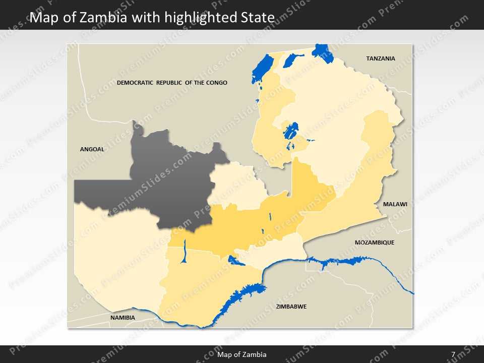 powerpoint map zambia