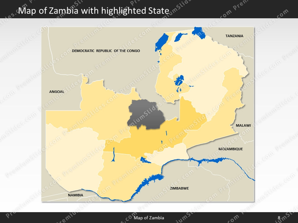 powerpoint map zambia