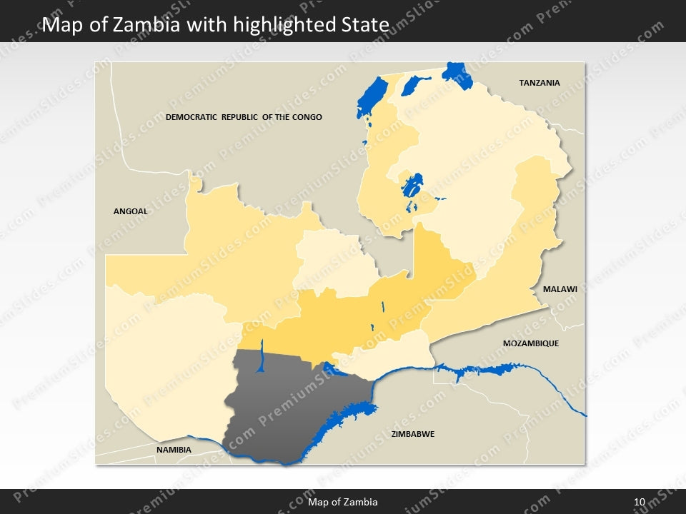 powerpoint map zambia