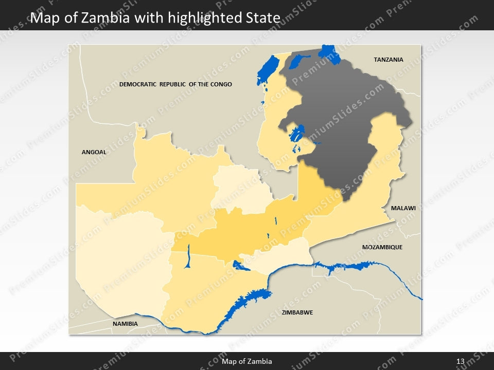 powerpoint map zambia