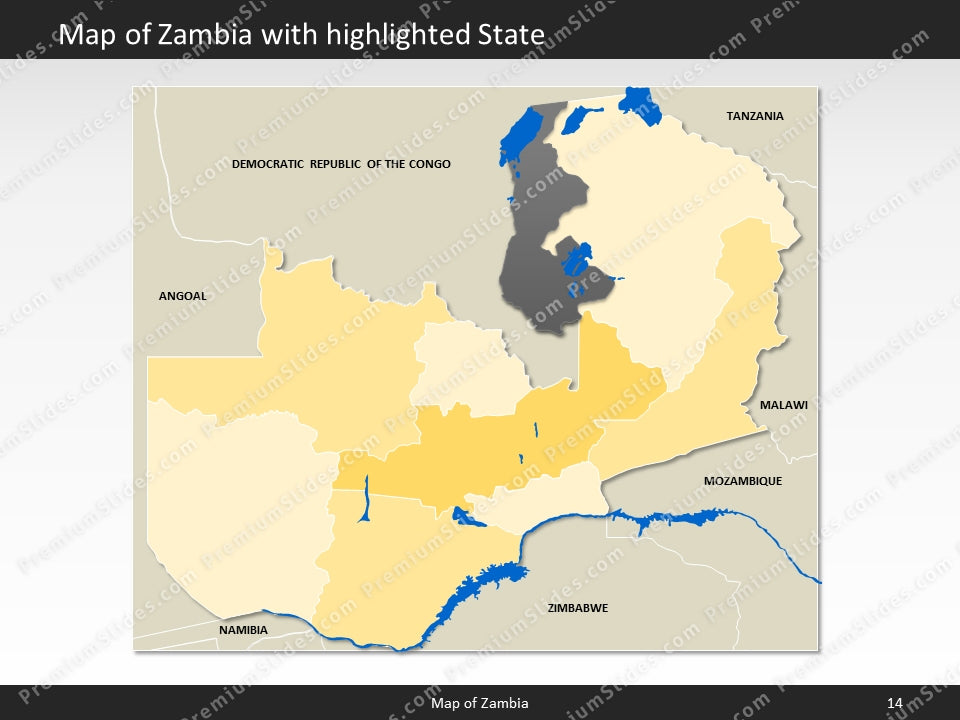 powerpoint map zambia