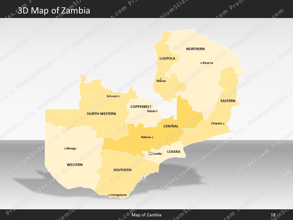 powerpoint map zambia