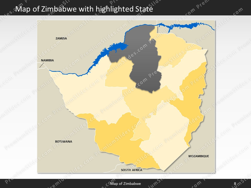 powerpoint map zimbabwe