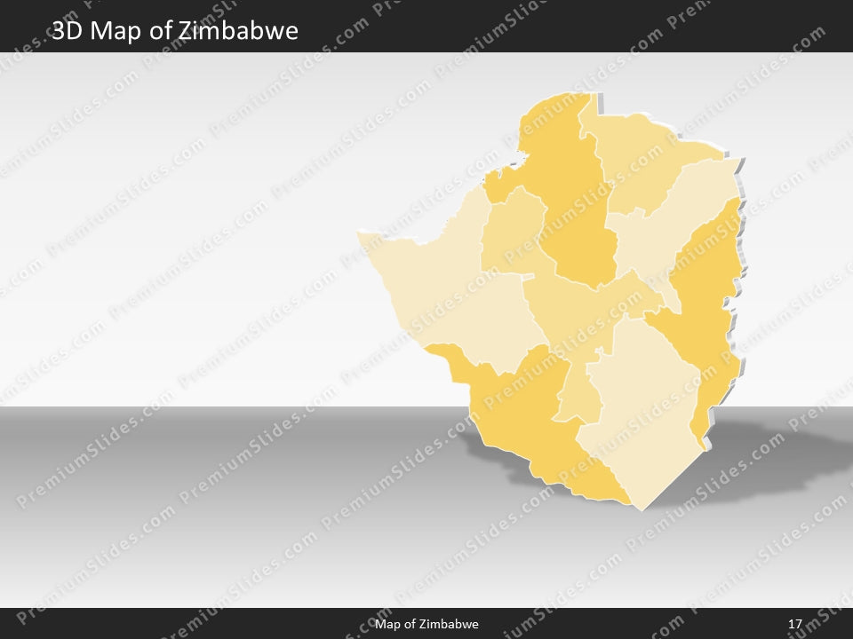 powerpoint map zimbabwe