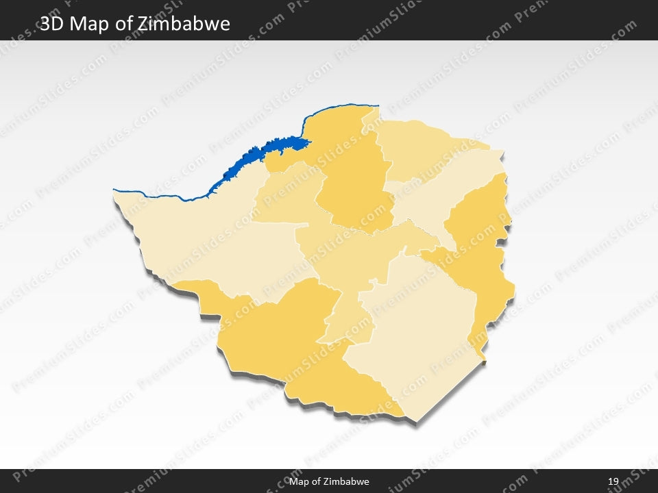 powerpoint map zimbabwe