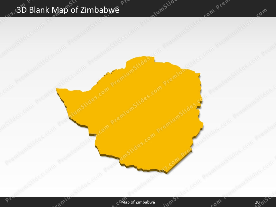 powerpoint map zimbabwe