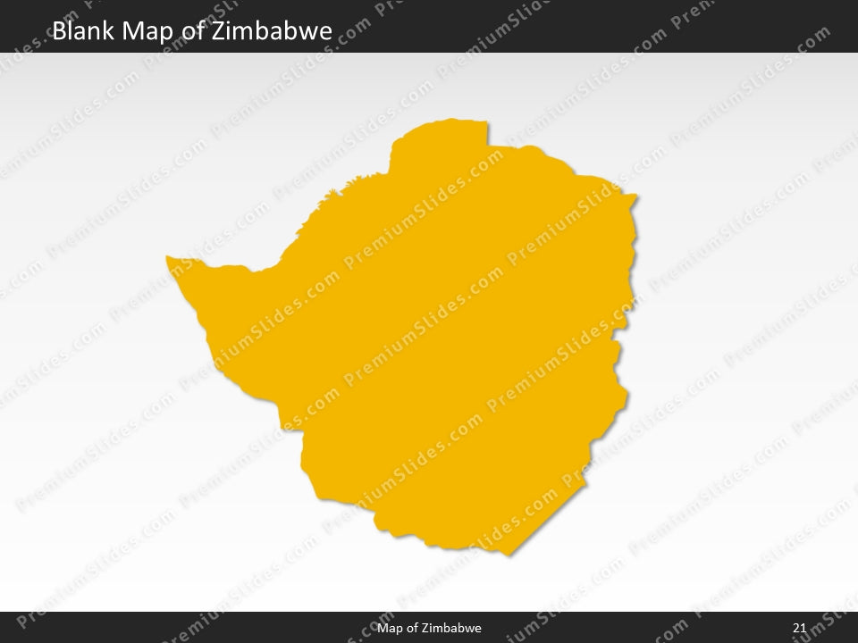 powerpoint map zimbabwe