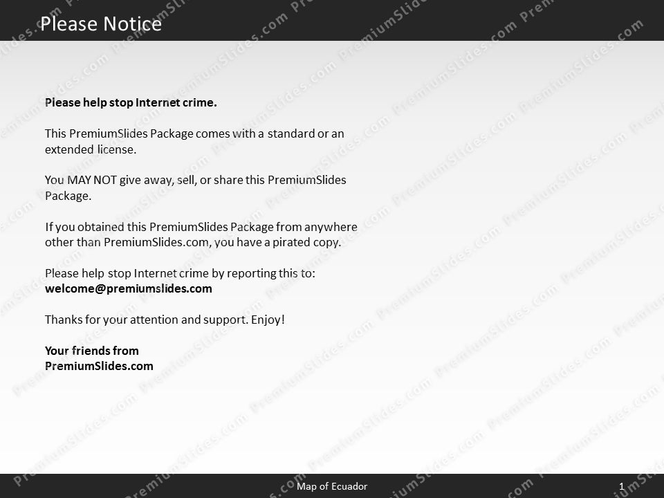 powerpoint map ecuador