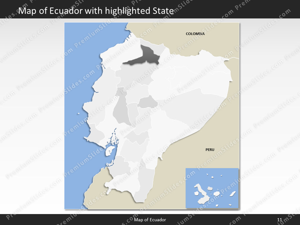 powerpoint map ecuador