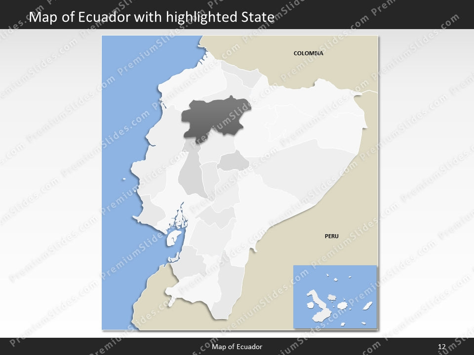 powerpoint map ecuador