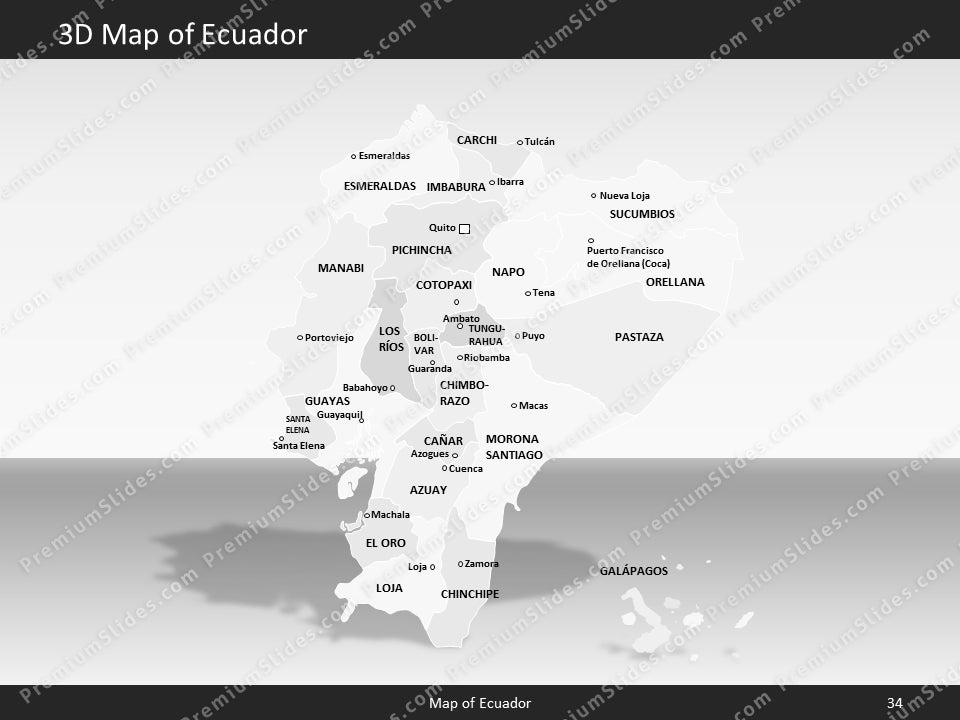 powerpoint map ecuador