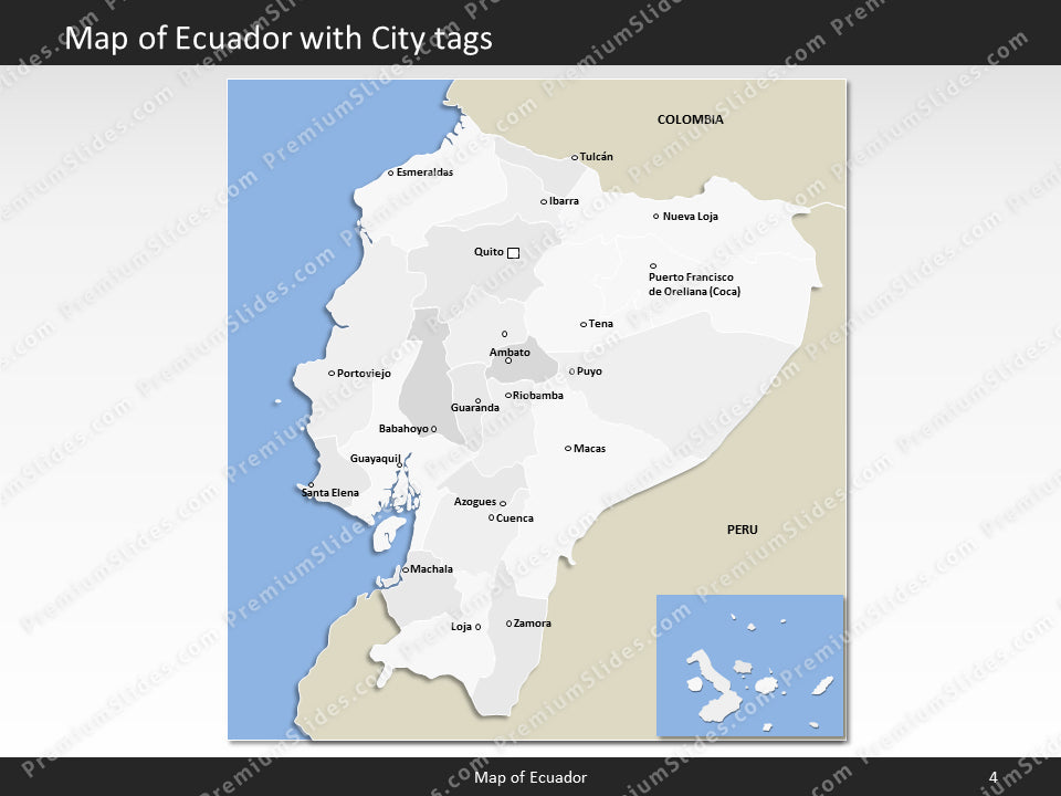powerpoint map ecuador
