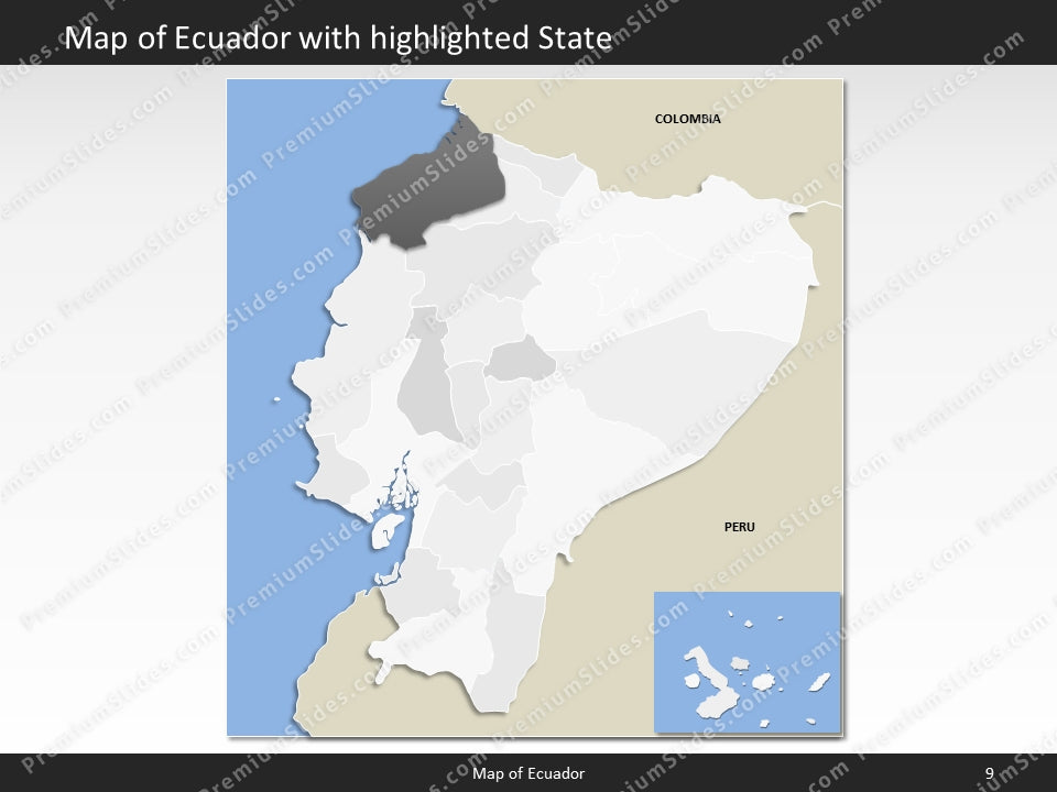 powerpoint map ecuador