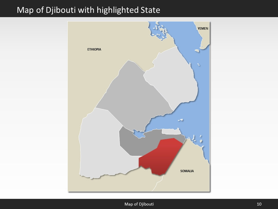 powerpoint map djibouti