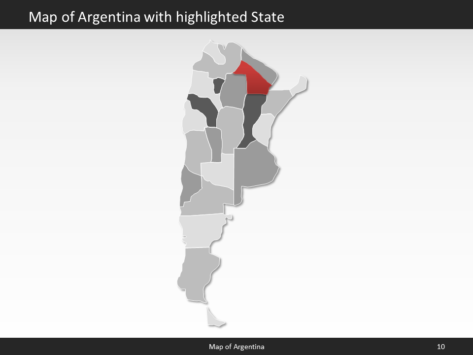 powerpoint map argentina