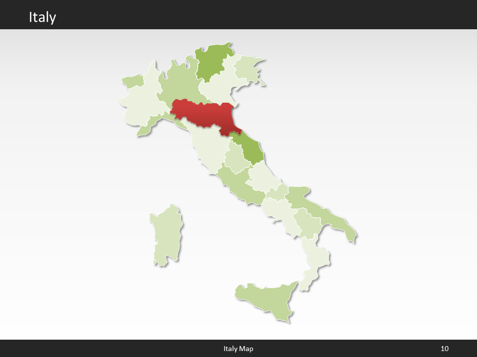 powerpoint map italy