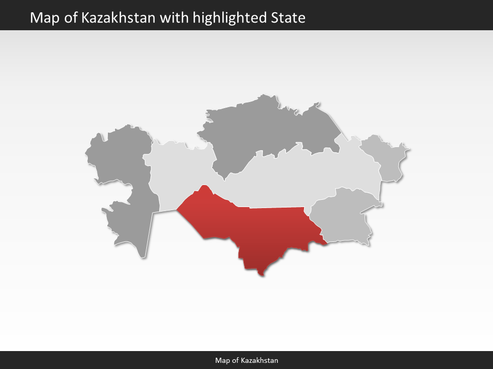 powerpoint map kazakhstan