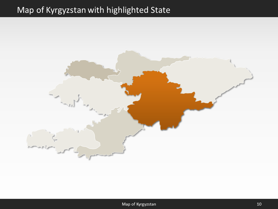powerpoint map kyrgyzstan
