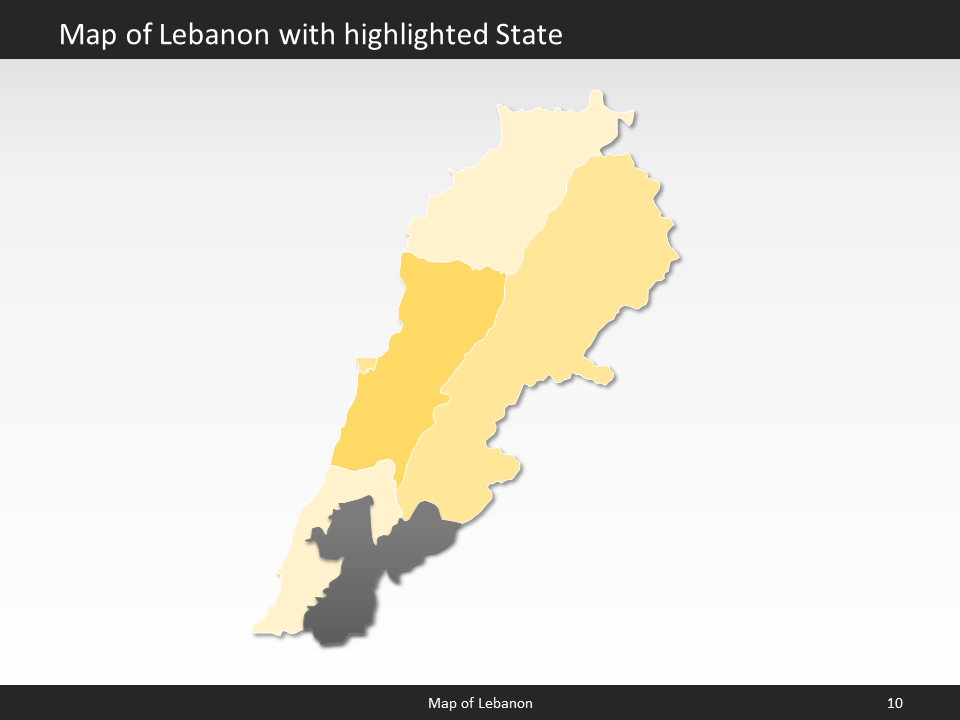 powerpoint map lebanon