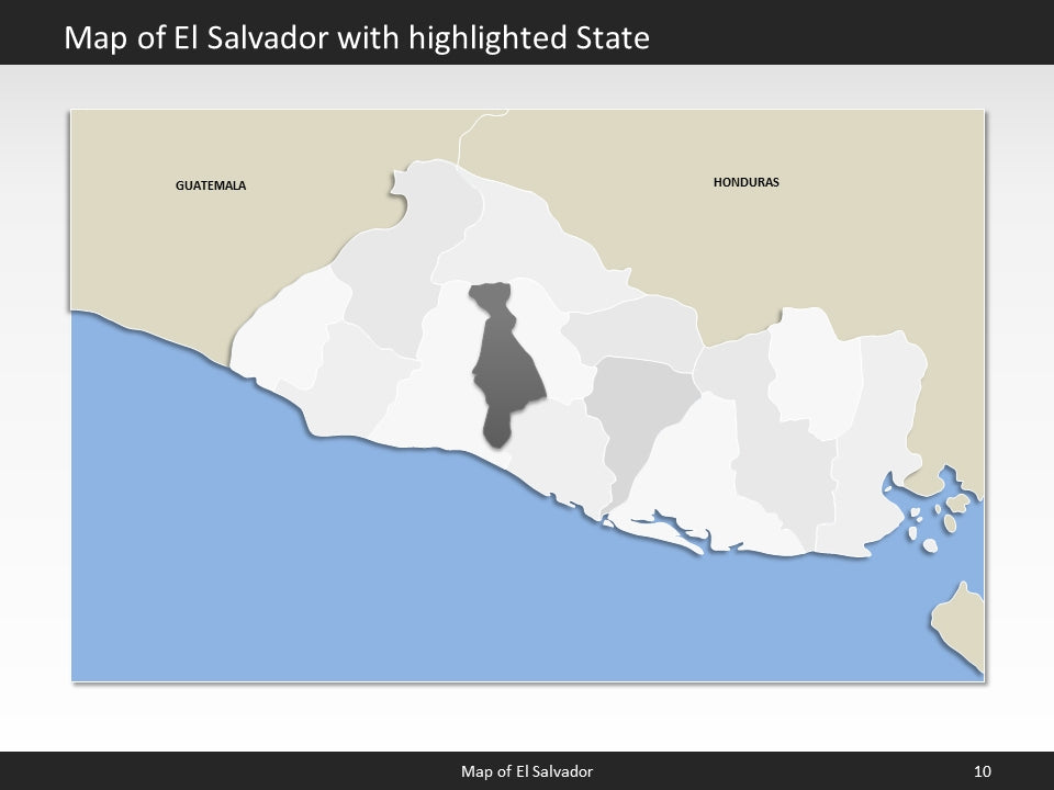 powerpoint map el salvador