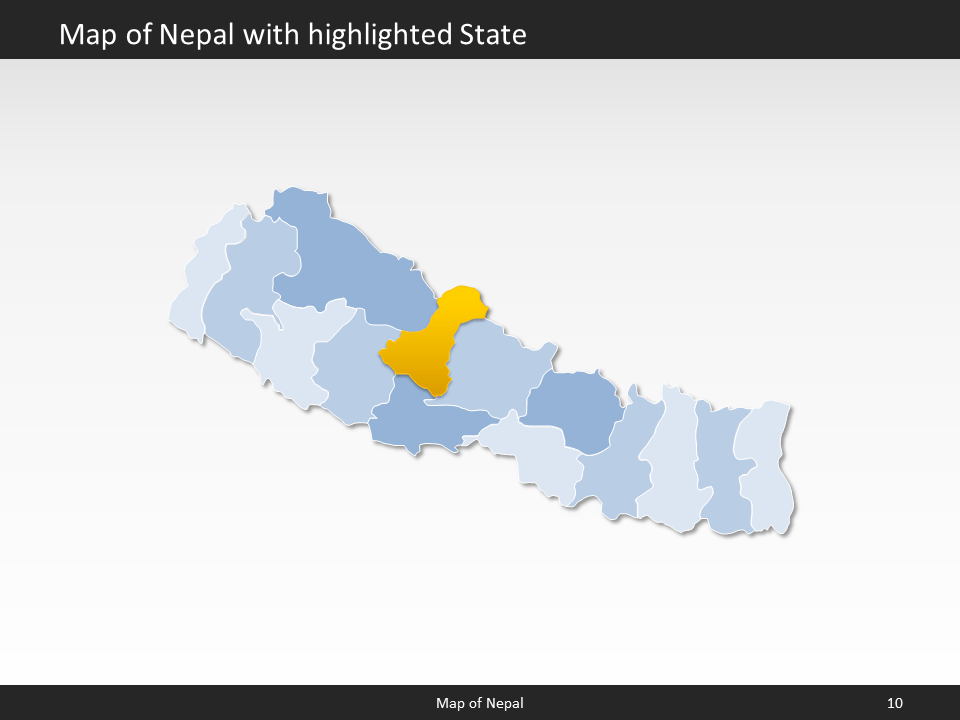 powerpoint map nepal